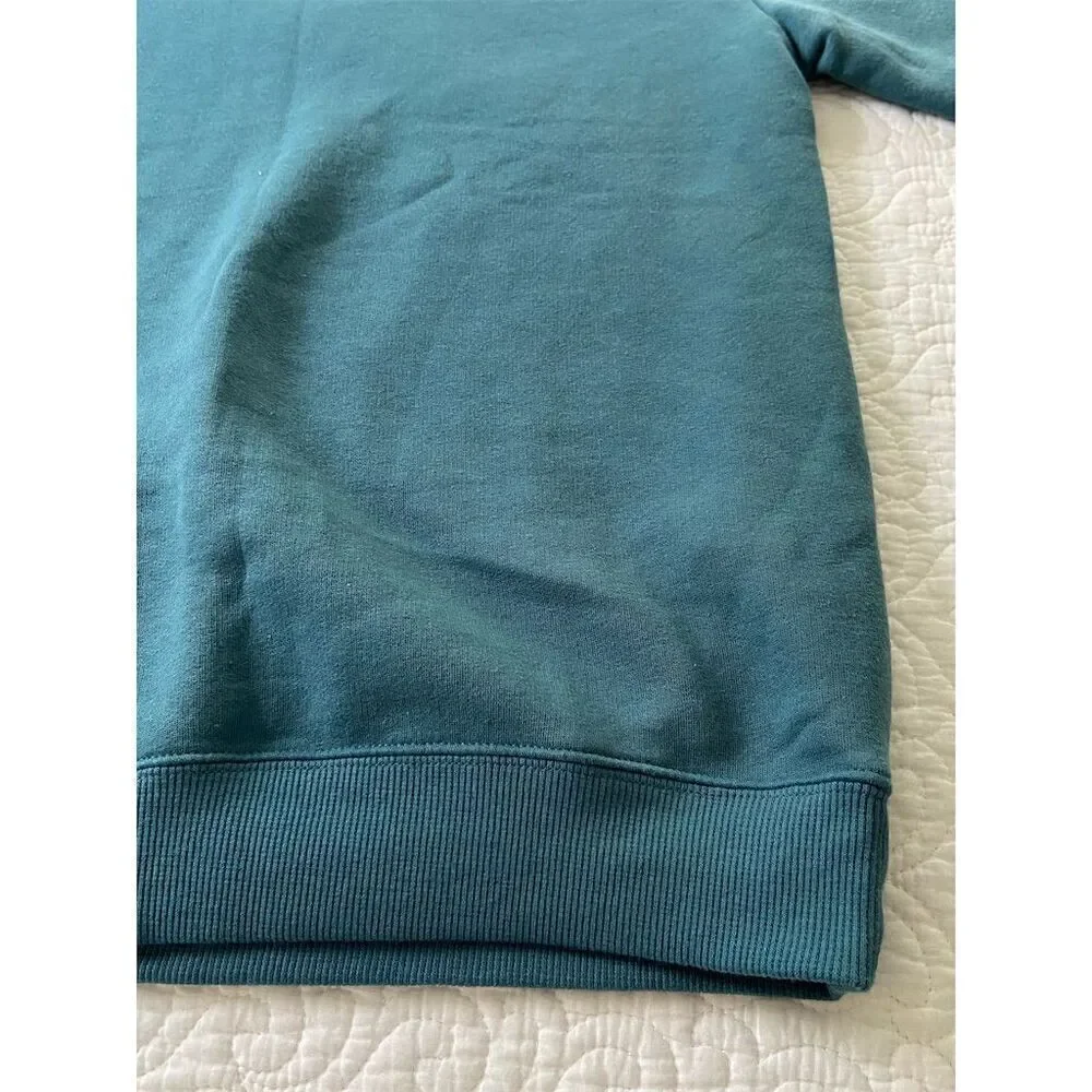 H&M Essentials Men's Relaxed Fit Crewneck Sweatshirt Dark Turquoise Size XS​
